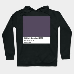 Nightshade Purple British Standard 0014 Colour Swatch Hoodie